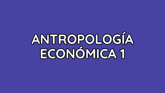 Antropología económica